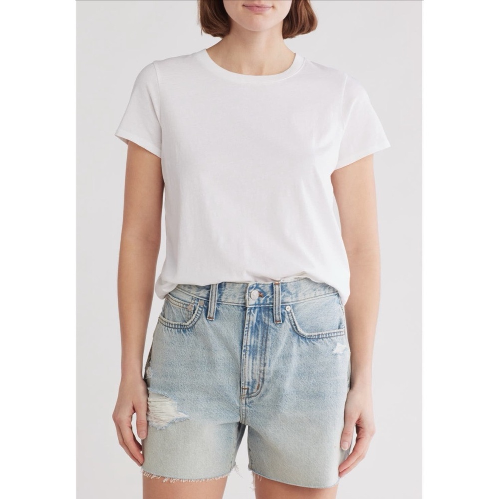 NWT Madewell Whisper cotton white t shirt size Medium women